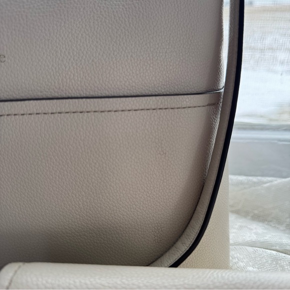 Kate Spade Bailey Textured Leather Shoulder Bag - Parchment White - Picture 2 of 9